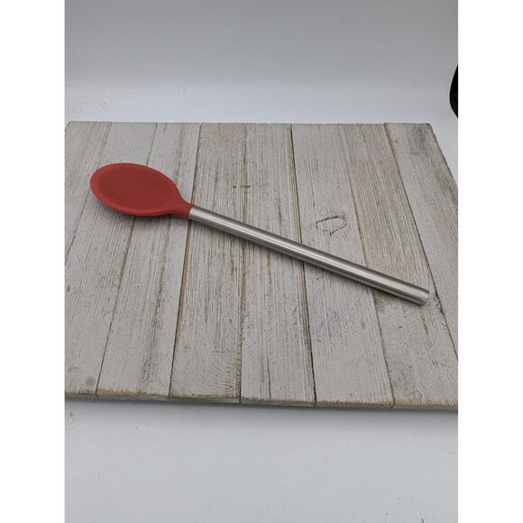 Tovolo Red Silicone Spatula 12" Stainless Handle - Picture 1 of 6
